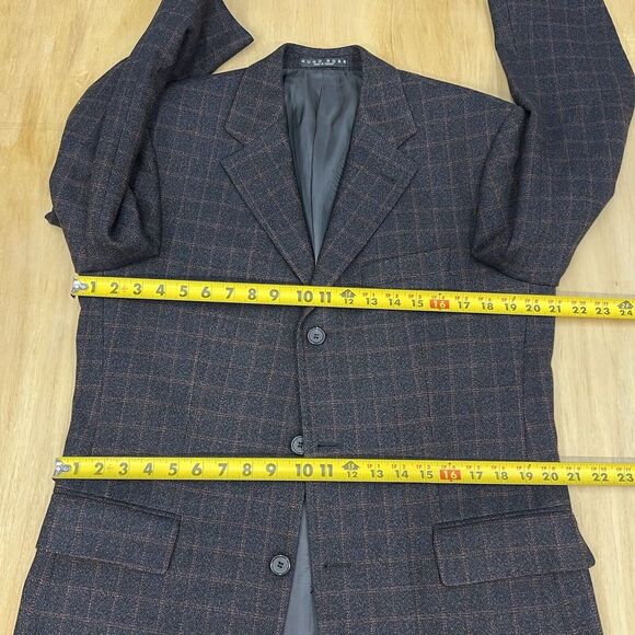 Vintage Hugo Boss Sport Coat Blazer Jacket 3 Button Mens 38R Wool Cashmere - Picture 8 of 13